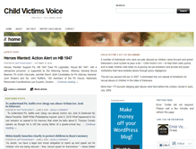 Tablet Screenshot of childvictimsvoice.com
